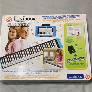 Connect Concerto Kids Piano Keyboard - Black and White